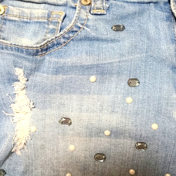 SEXY ZANADI Distressed Bedazzled SIZE 11 SHORTS - Picture 2 of 5